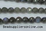 CLB511 15.5 inches 6mm faceted round labradorite gemstone beads