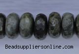 CLB58 15.5 inches 10*20mm faceted rondelle labradorite beads