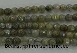 CLB609 15.5 inches 3mm faceted round AB-color labradorite beads