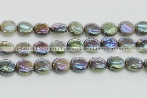 CLB639 15.5 inches 18mm flat round AB-color labradorite beads