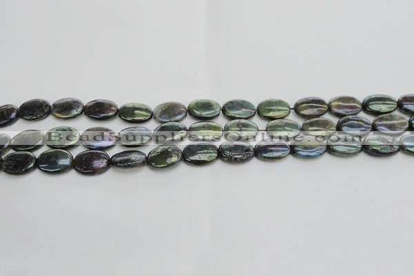 CLB648 15.5 inches 10*14mm oval AB-color labradorite beads