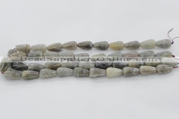 CLB725 15.5 inches 10*30mm teardrop labradorite gemstone beads