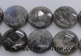 CLB744 15.5 inches 16mm faceted coin labradorite gemstone beads