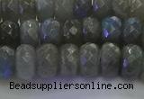 CLB774 15.5 inches 6*10mm faceted rondelle labradorite beads