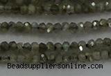 CLB794 15.5 inches 1.5*2.5mm faceted rondelle labradorite beads