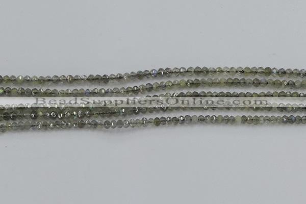 CLB795 15.5 inches 2*3mm faceted rondelle labradorite beads