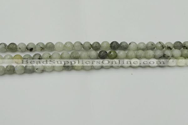 CLB861 15.5 inches 6mm faceted round AB grade labradorite beads