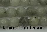 CLB862 15.5 inches 8mm faceted round AB grade labradorite beads