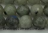 CLB864 15.5 inches 12mm faceted round AB grade labradorite beads