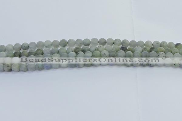 CLB872 15.5 inches 6mm round matte labradorite gemstone beads