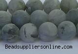 CLB874 15.5 inches 10mm round matte labradorite gemstone beads