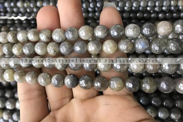 CLB882 15.5 inches 8mm faceted round AB-color labradorite beads