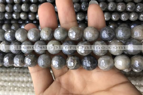 CLB884 15.5 inches 12mm faceted round AB-color labradorite beads