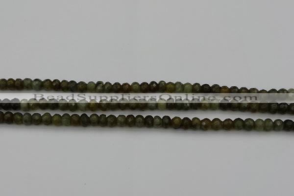 CLB956 15.5 inches 5*8mm faceted rondelle labradorite beads