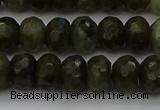 CLB958 15.5 inches 8*12mm faceted rondelle labradorite beads