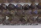 CLB973 15.5 inches 10mm faceted nuggets labradorite gemstone beads