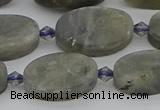 CLB977 15.5 inches 12*20mm oval labradorite gemstone beads