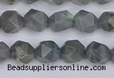 CLB981 15.5 inches 6mm faceted nuggets labradorite beads wholesale