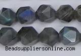 CLB988 15.5 inches 10mm faceted nuggets labradorite beads wholesale