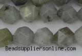 CLB995 15.5 inches 12mm faceted nuggets labradorite gemstone beads