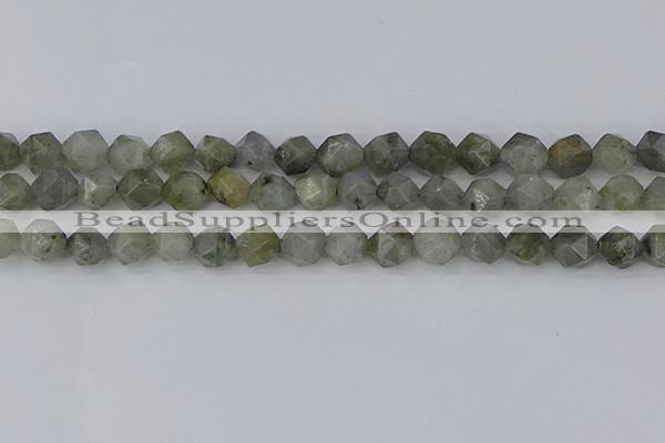 CLB995 15.5 inches 12mm faceted nuggets labradorite gemstone beads