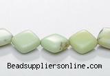 CLE15 rhombic 8*8mm lemon turquoise gemstone beads Wholesale