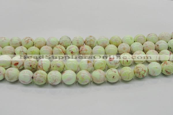 CLE203 15.5 inches 10mm round lemon turquoise beads wholesale