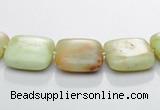 CLE24 lemon turquoise 12*12mm square gemstone beads Wholesale