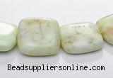 CLE25 square lemon turquoise 15*15mm gemstone beads Wholesale