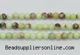 CLE30 15.5 inches 4mm round lemon turquoise beads wholesale