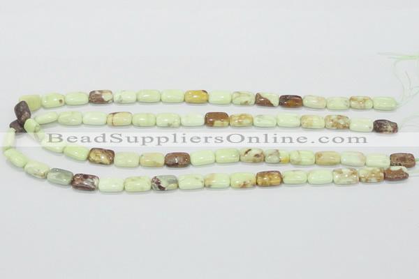 CLE40 15.5 inches 8*12mm rectangle lemon turquoise beads wholesale