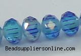 CLG41 14 inches 8*10mm faceted rondelle handmade lampwork beads