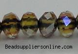 CLG43 14 inches 8*10mm faceted rondelle handmade lampwork beads