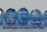 CLG46 13 inches 9*12mm faceted rondelle handmade lampwork beads