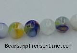 CLG508 16 inches 6mm round lampwork glass beads wholesale