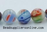 CLG510 16 inches 12mm round lampwork glass beads wholesale