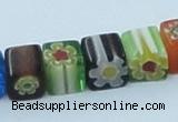 CLG511 16 inches 8*8mm cube lampwork glass beads wholesale