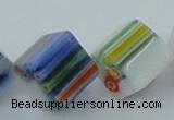 CLG530 16 inches 10*10mm cube lampwork glass beads wholesale