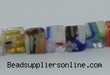 CLG562 16 inches 6*6mm cube lampwork glass beads wholesale