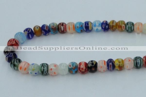 CLG571 16 inches 8*10mm rondelle lampwork glass beads wholesale