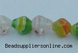 CLG577 16 inches 8*10mm rice lampwork glass beads wholesale