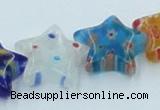 CLG592 16 inches 14*14mm star lampwork glass beads wholesale