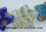 CLG593 16 inches 18*18mm star lampwork glass beads wholesale