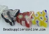 CLG595 16 inches 10*12mm butterfly lampwork glass beads wholesale