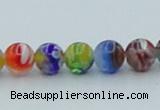 CLG600 16 inches 6mm round lampwork glass beads wholesale