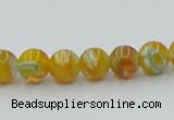 CLG601 16 inches 6mm round lampwork glass beads wholesale