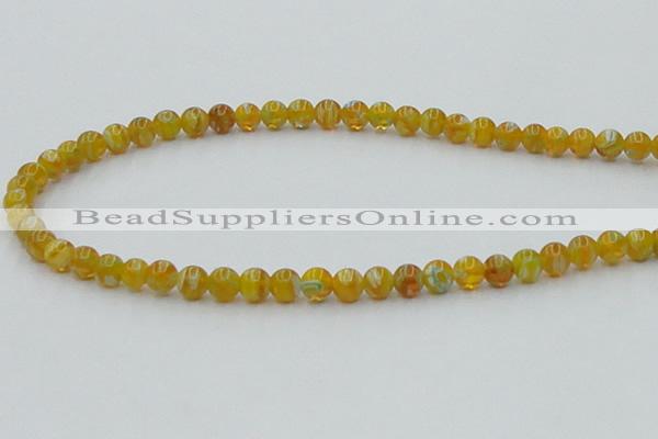 CLG601 16 inches 6mm round lampwork glass beads wholesale