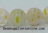 CLG606 16 inches 12mm round lampwork glass beads wholesale