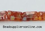 CLG618 5PCS 16 inches 8*10mm rectangle lampwork glass beads wholesale