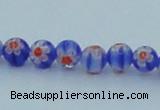 CLG625 10PCS 16 inches 6mm round lampwork glass beads wholesale